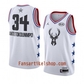 Milwaukee Bucks Trikot Giannis Antetokounmpo 34 2019 All-Star Jordan Brand Weiß Swingman - Herren